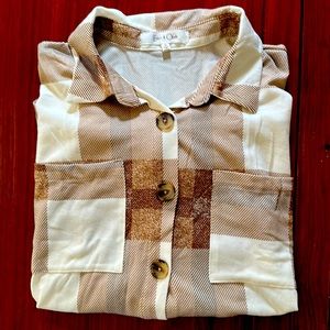 Eden & Olivia Long sleeve flannel shirt